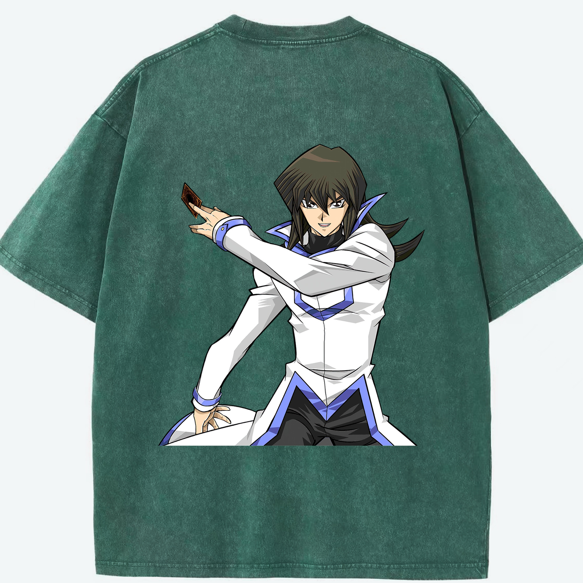 （画像用） 遊☆戯☆王 Yu-Gi-Oh! 綿100% ヴィンテージ風 半袖Tシャツ（背面プリント）